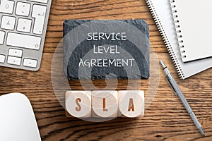 Cubes with acronym SLA for `service level agreement`