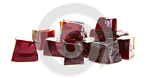 Cubes of Blackcurrent jelly