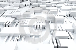 3d rendering, cubes board structure, circuit background