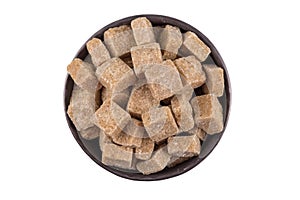 Cubes of brown sugar