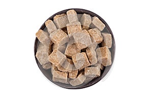 Cubes of brown sugar