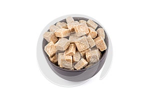 Cubes of brown sugar