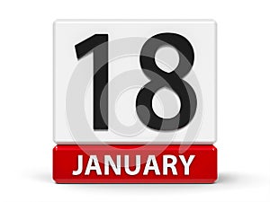 Cubes calendar 18th January