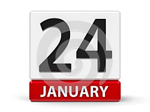 Cubes calendar 24th January