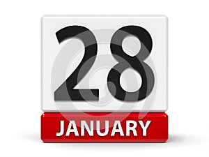 Cubes calendar 28th January