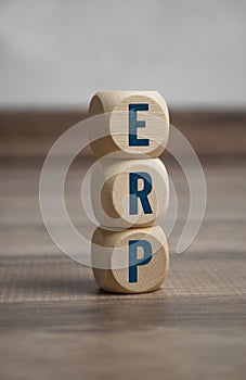 Cubes and dice with ERP Enterprise-Resource-Planning