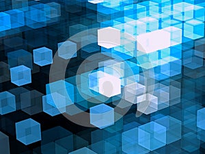 Cubes structure - abstract digitally generated image