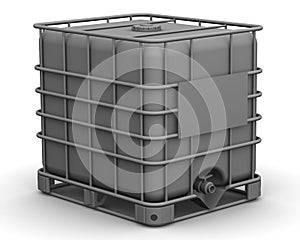 The cubic capacity (plastic container). Intermediate Bulk Container