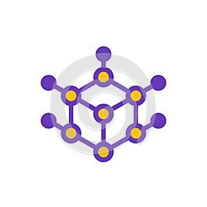 Cubic logo design, vector illustration