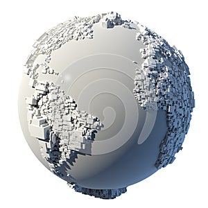 Cubic structure of the planet Earth