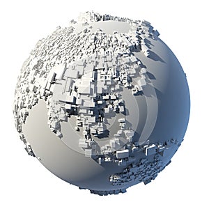 Cubic structure of the planet Earth