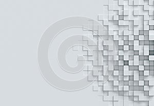 Cubical abstract background 3d rendering