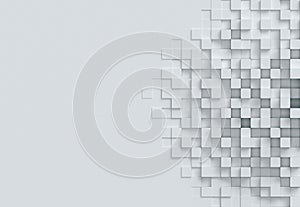 Cubical abstract background 3d rendering photo