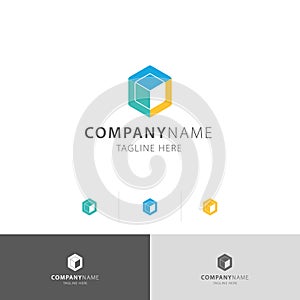 Cubical Box Premium Logo Vector