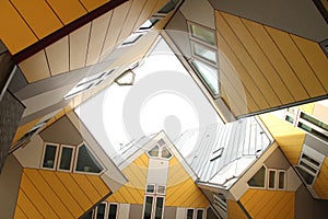 Cubical houses at the Blaak in Rotterdam, The Netherlands