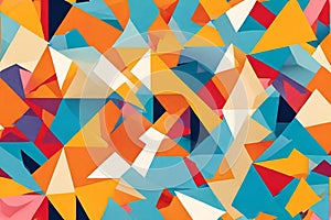 cubist abstract geometry print background