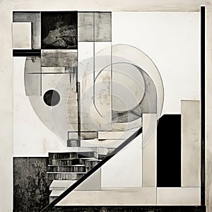 Cubist Deconstruction: Drawings With Circles And Stair Steps