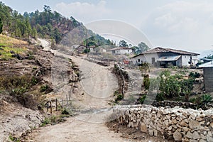 Cubite village in Lempira department, Hondur