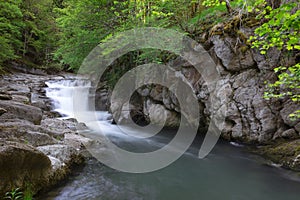 Cubo Waterfall located inside the lush Irati jungle