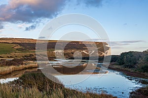 Cuckmere Haven and Haven Brow with Evening Light