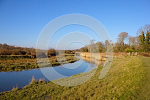 Cuckmere river at cuckmere valley, East Sussex, UK