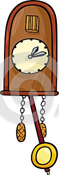 Cuckoo clock clip art cartoon illustration