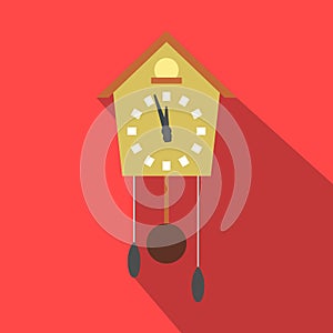 Cuckoo clock flat icon