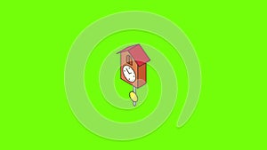 Cuckoo clock icon animation