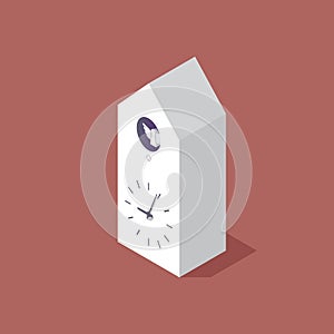 Cuckoo clock isometric view