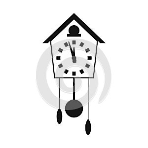 Cuckoo clock simple icon