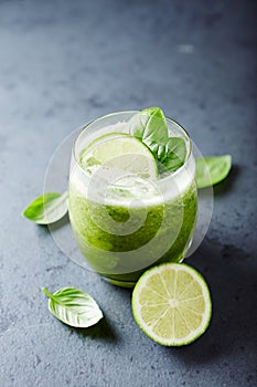 Cucumber and Basil Aqua Fresca with Lime Juice