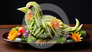 Cucumber Bird Salad: A Vibrant And Artistic Culinary Creation