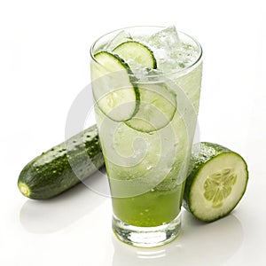 Cucumber Cooler isolated on transparent background photo