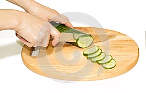 Cucumber cutting