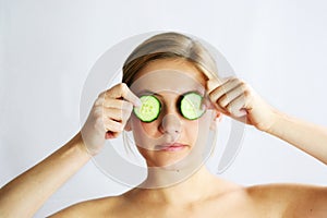 Cucumber face mask