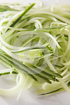 Cucumber garnish