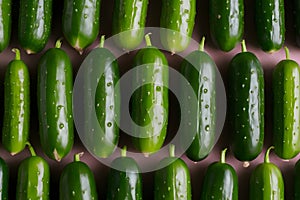 Cucumber in indoor studio, crisp freshness captured in detail