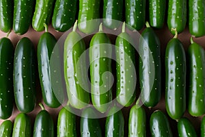 Cucumber in indoor studio, crisp freshness captured in detail