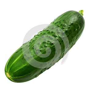 Cucumber isolated on transparent background. Clipping path included.