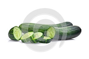 Cucumber isolated on white