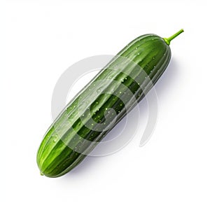 Cucumber Isolated On White Background - Ingrid Baars Style