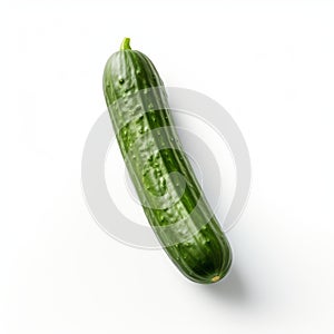 Cucumber Isolated On White Background - Ingrid Baars Style photo