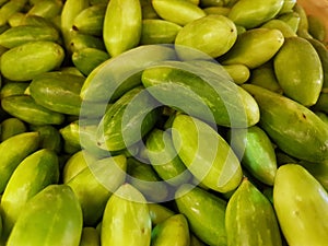 Cucumber at a market