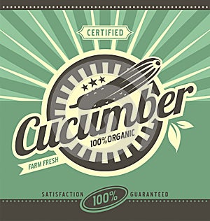 Cucumber retro ad concept