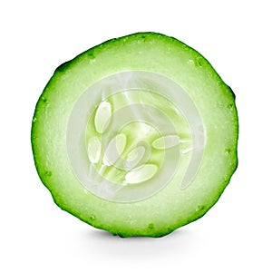 Cucumber slice closeup