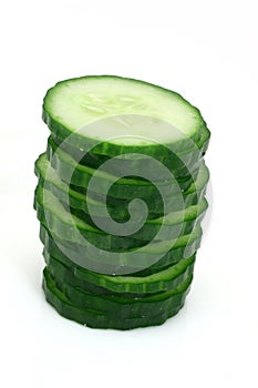 Cucumber slice tower