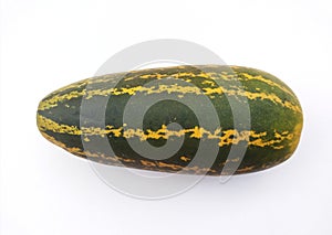 Cucumber suri isolated on a white background.