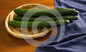 Cucumber on the table
