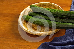 Cucumber on the table