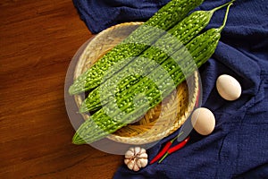 Cucumber on the table